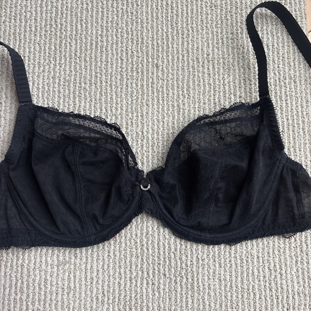 Chantelle C36410 Chic Sexy Demi UW Bra Black 38D $68 unlined